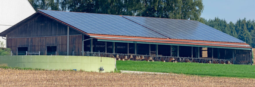 hangar photovoltaïque agricole